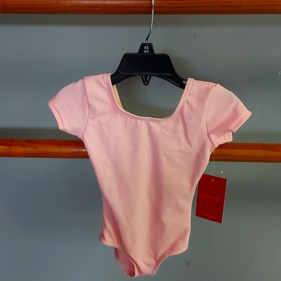 NWT TODDLER SIZE CAPSLEEVE PINK LEOTARD BY CAPEZIO - Picture 1 of 4
